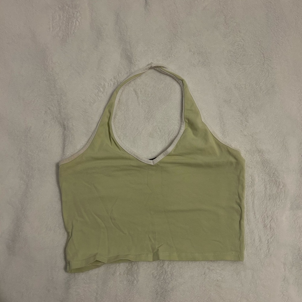 Brandy Melville Lime Green Halter top
